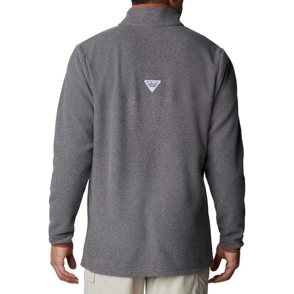 Columbia Men's Texas Longhorns Harborside Fleece 1/2 Zip PFG Jacket Gray Medium - Picture 3 of 6